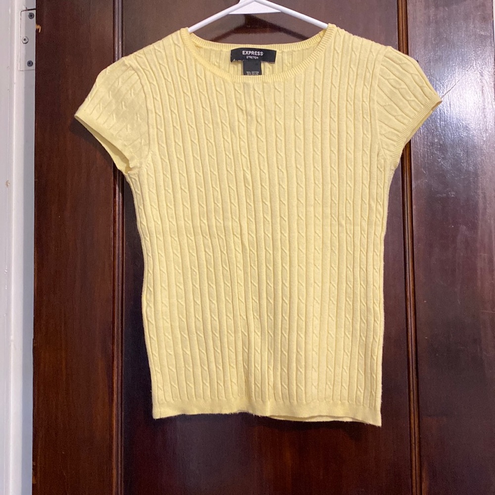 Yellow dress shirt / sweater material